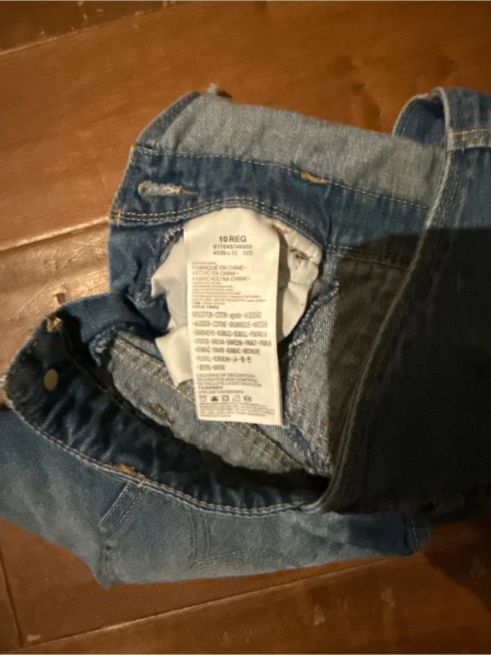 Levi's Blue Denim Shortall Overalls for Kids